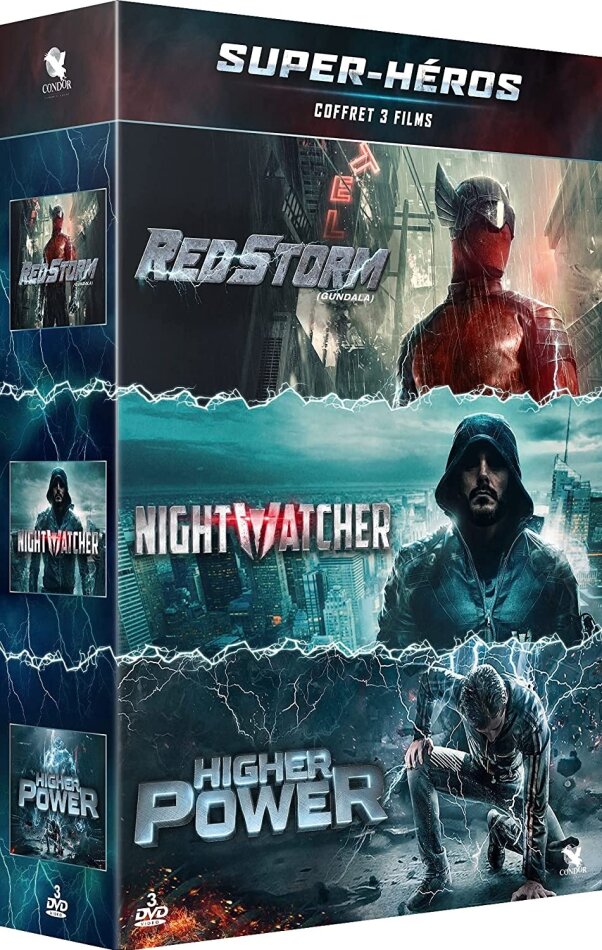Super-héros - Red Storm / Nightwatcher / Higher Power 3 DVDs