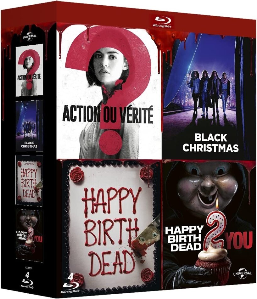 Action ou vérité / Black Christmas / Happy Birthdead / Happy Birthdead 2 You 4 Blu-rays
