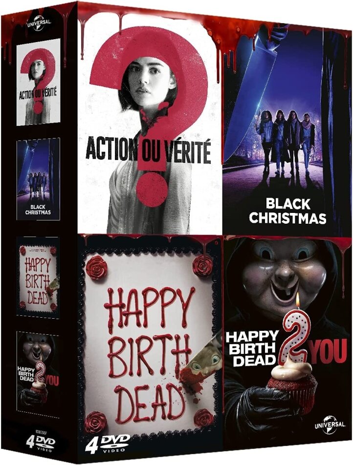 Action ou vérité / Black Christmas / Happy Birthdead / Happy Birthdead 2 You 4 DVDs