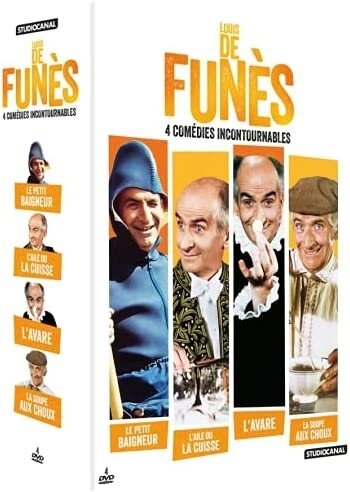 Louis de Funès - La soupe aux choux / L'aile ou la cuisse / L'avare / Le petit baigneur 4 DVD