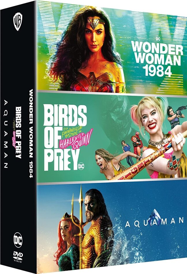 Wonder Woman 1984 (2020) / Birds of Prey et la fantabuleuse histoire de Harley Quinn (2020) / Aquaman (2018) 3 DVDs
