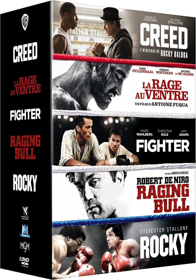 Creed / La rage dans le ventre / Fighter / Raging Bull / Rocky 5 DVD