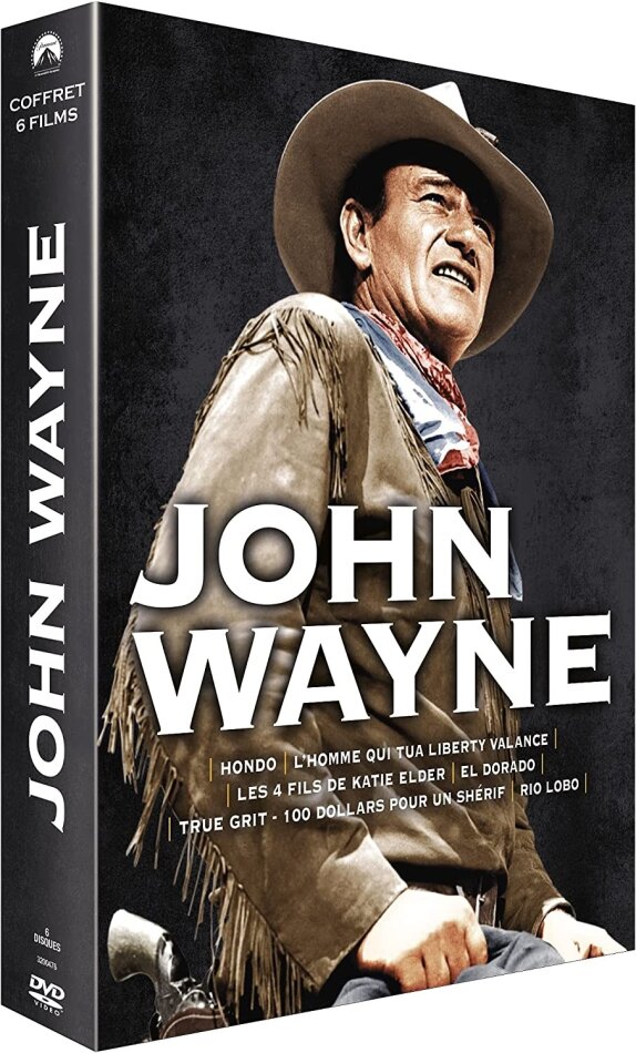 John Wayne - Hondo / L'homme qui tua Liberty Valance / Les 4 fils de Katie Elder / El Dorado / True Grit / Rio Lobo 6 DVD