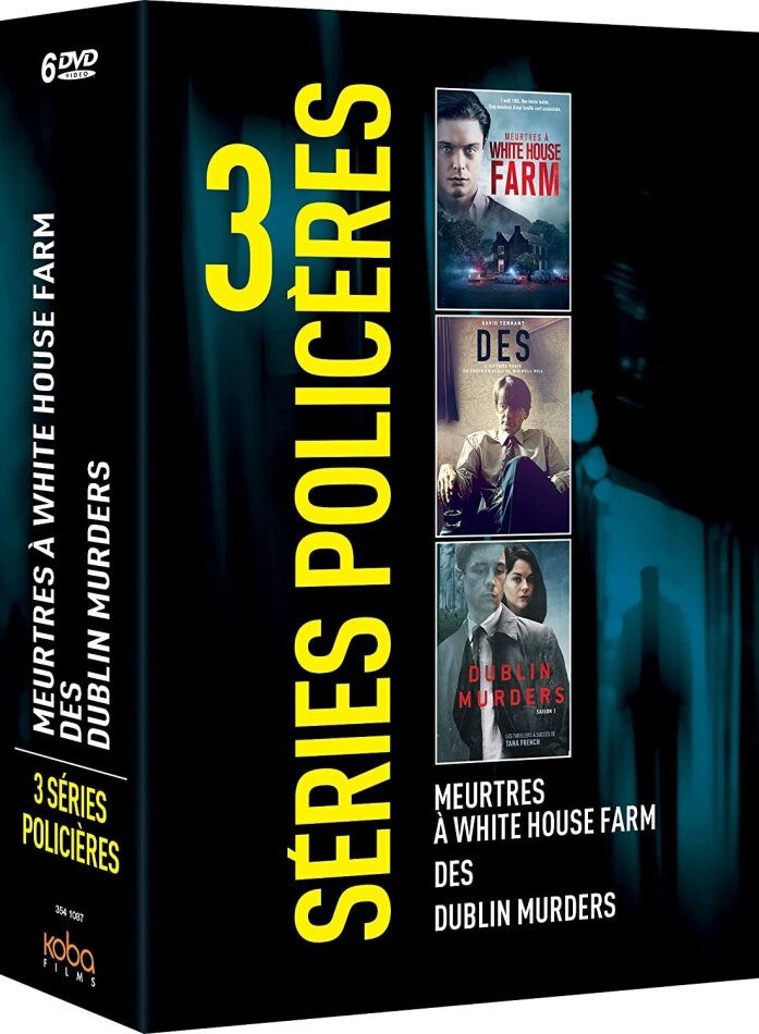 3 séries policières - Meurtres à White House Farm / Des / Dublin Murders 6 DVDs