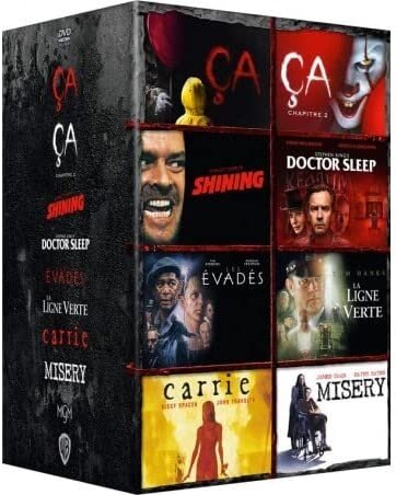 Ça - Chapitre 1 & 2 / Shining / Misery / Doctor Sleep / La ligne verte / Carrie / Les Évadés - 8 Films 8 DVD