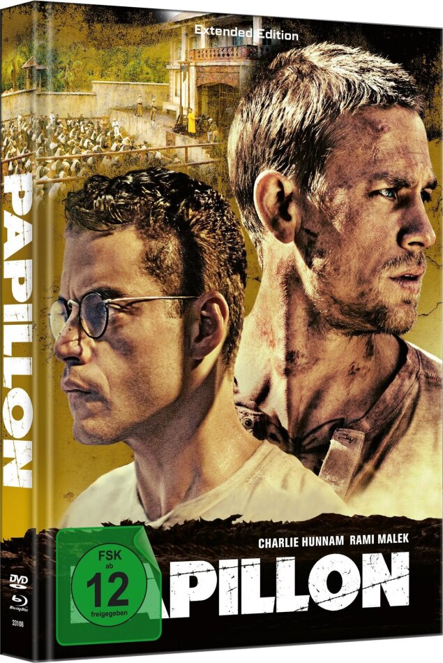 Papillon (2017) Cover C, Extended Edition, Limited Edition, Mediabook, Blu-ray + DVD