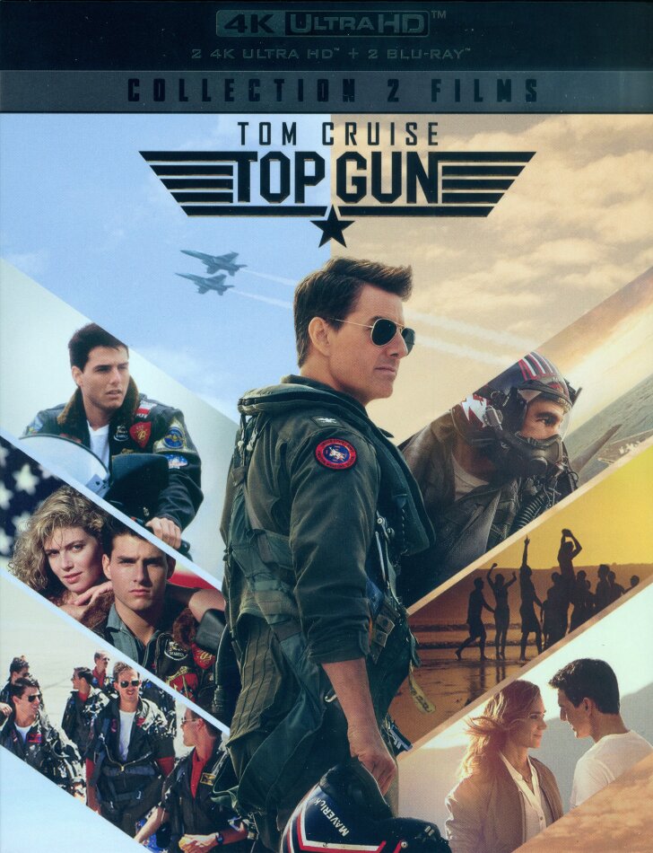 Top Gun (1986) / Top Gun: Maverick (2022) - Collection 2 Films 2 4K Ultra HDs + 2 Blu-ray