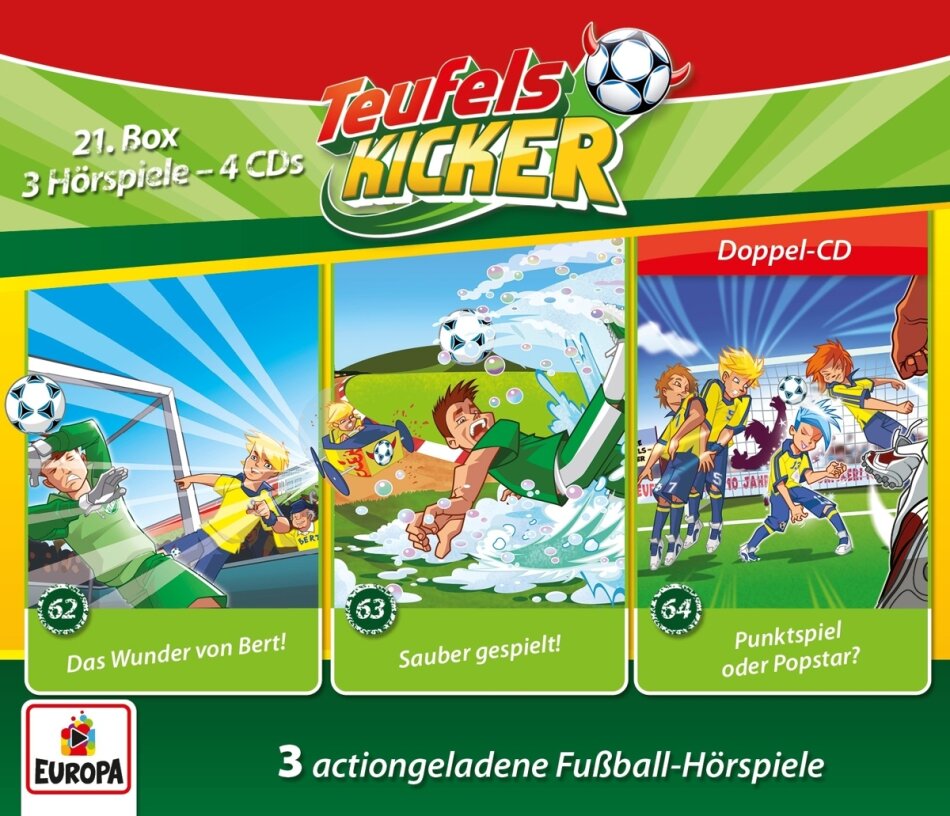 Die Teufelskicker - Die 21. Box (Folgen 62, 63, 64) 4 CDs