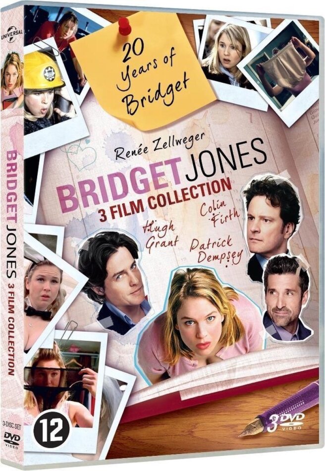 Bridget Jones 1-3 - 3 Film Collection 20th Anniversary Edition, 3 DVDs