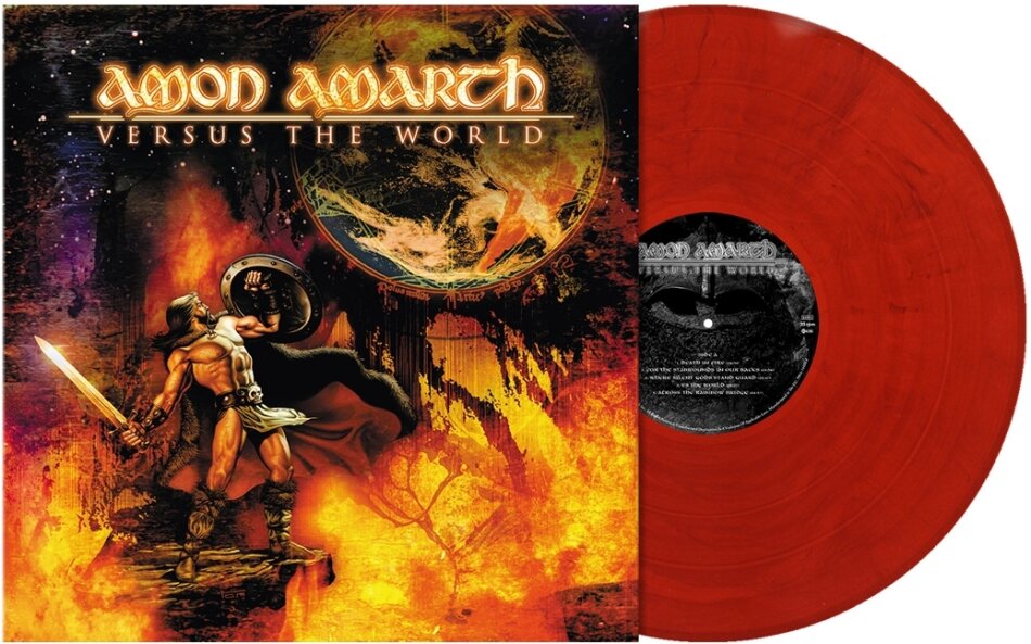 Amon Amarth - Versus The World 2022 Reissue, Poster, Crimson Red Marbled Vinyl, LP