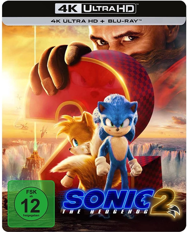 Sonic the Hedgehog 2 (2022) Limited Edition, Steelbook, 4K Ultra HD + Blu-ray