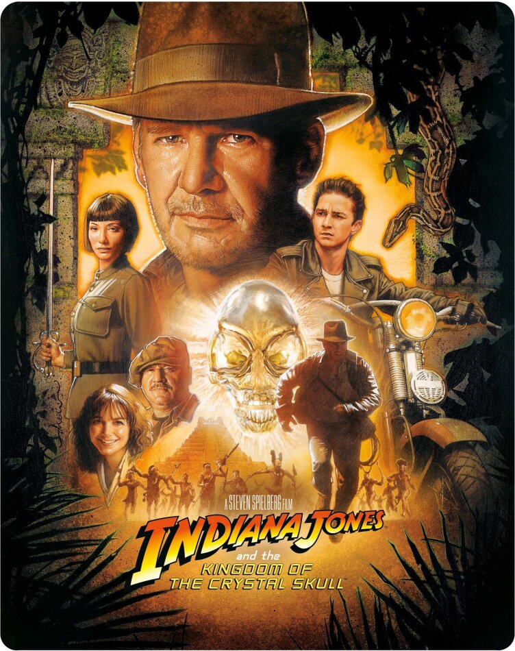Indiana Jones and the Kingdom of the Crystal Skull (2008) Édition Limitée, Steelbook, 4K Ultra HD + Blu-ray