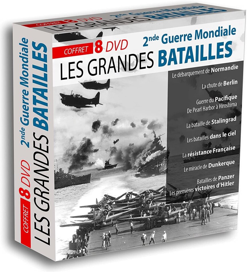 Les grandes batailles 2nde Guerre Mondiale 8 DVD