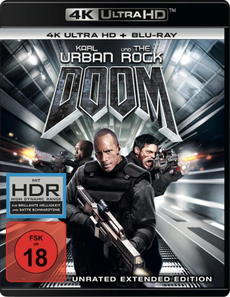Doom - Der Film (2005) Extended Edition, Unrated, 4K Ultra HD + Blu-ray