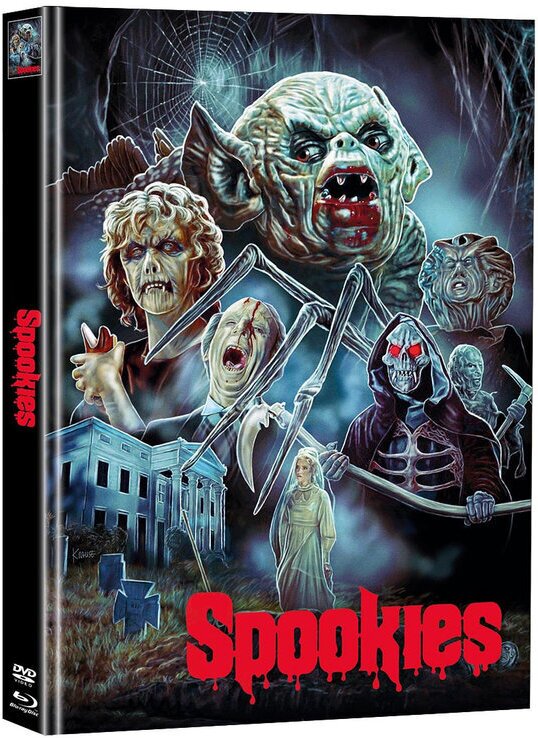 Spookies (1986) Cover A, Édition Limitée, Mediabook, Uncut, Blu-ray + DVD