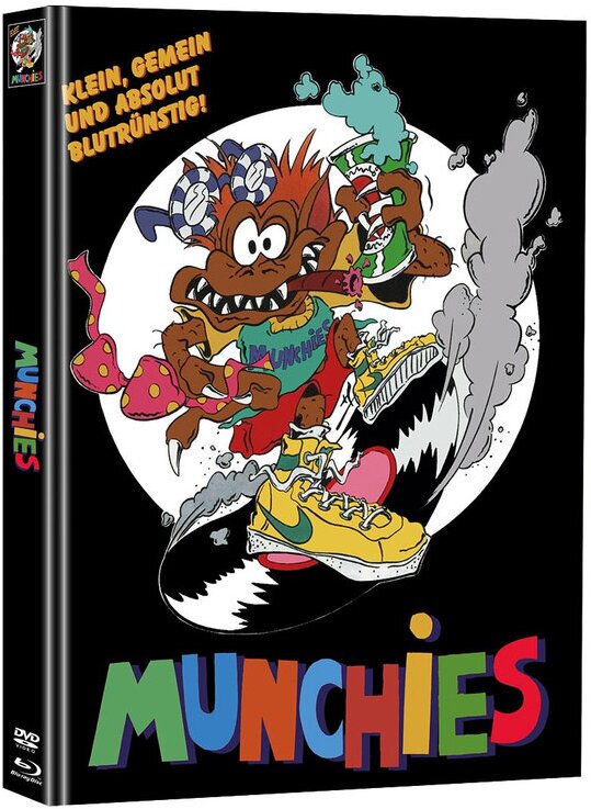 Munchies (1987) Cover D, Limited Edition, Mediabook, Uncut, Blu-ray + DVD