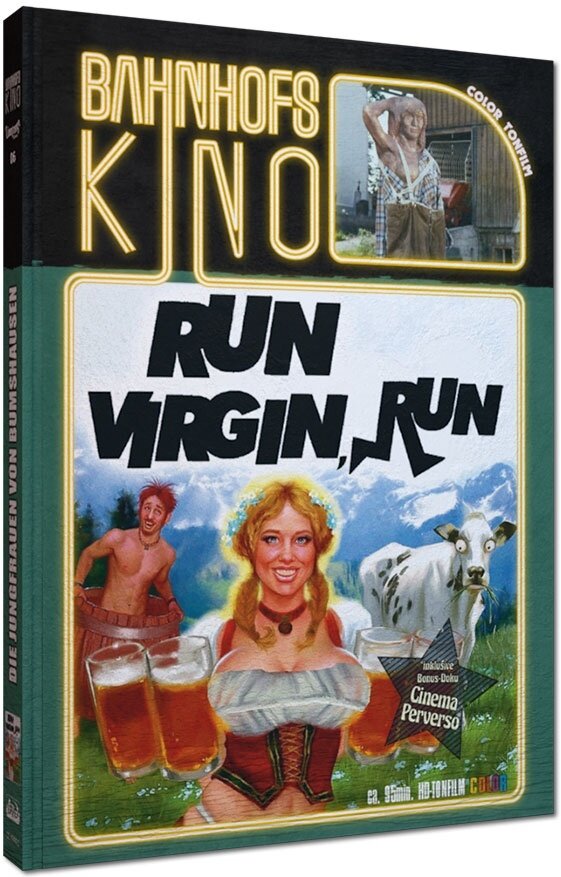 Run Virgin, Run (1970) Cover C, Bahnhofskino, Édition Limitée, Mediabook, Blu-ray + DVD