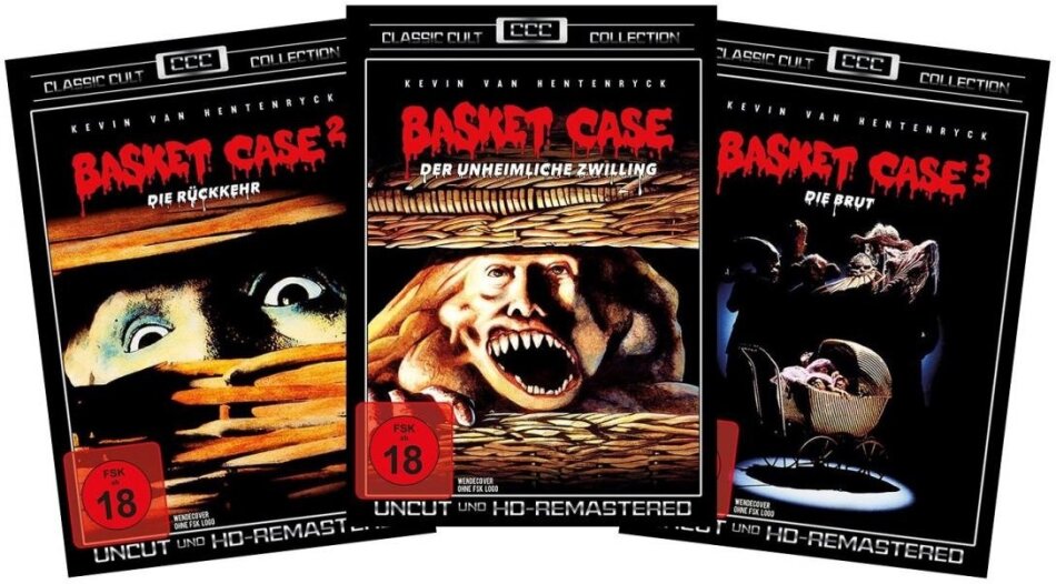 Basket Case 1-3 Remastered, Uncut, 3 DVDs