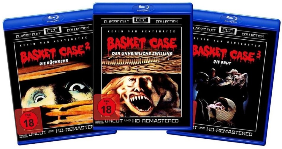 Basket Case 1-3 Remastered, Uncut, 3 Blu-rays