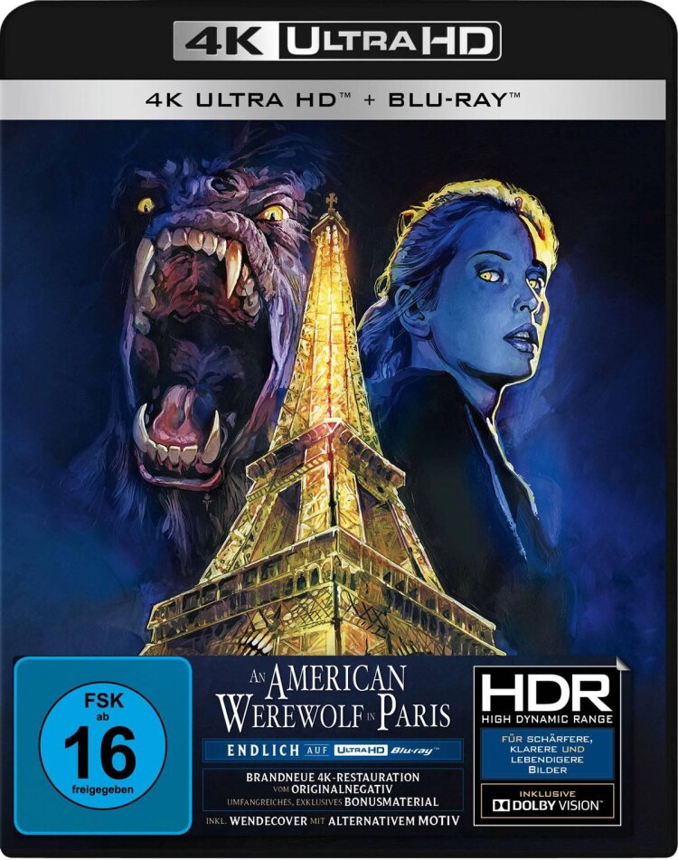 An American Werewolf in Paris (1997) 4K Ultra HD + Blu-ray