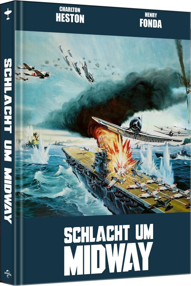 Schlacht um Midway (1976) Cover A, Kinoversion, Limited Edition, Mediabook, Blu-ray + DVD