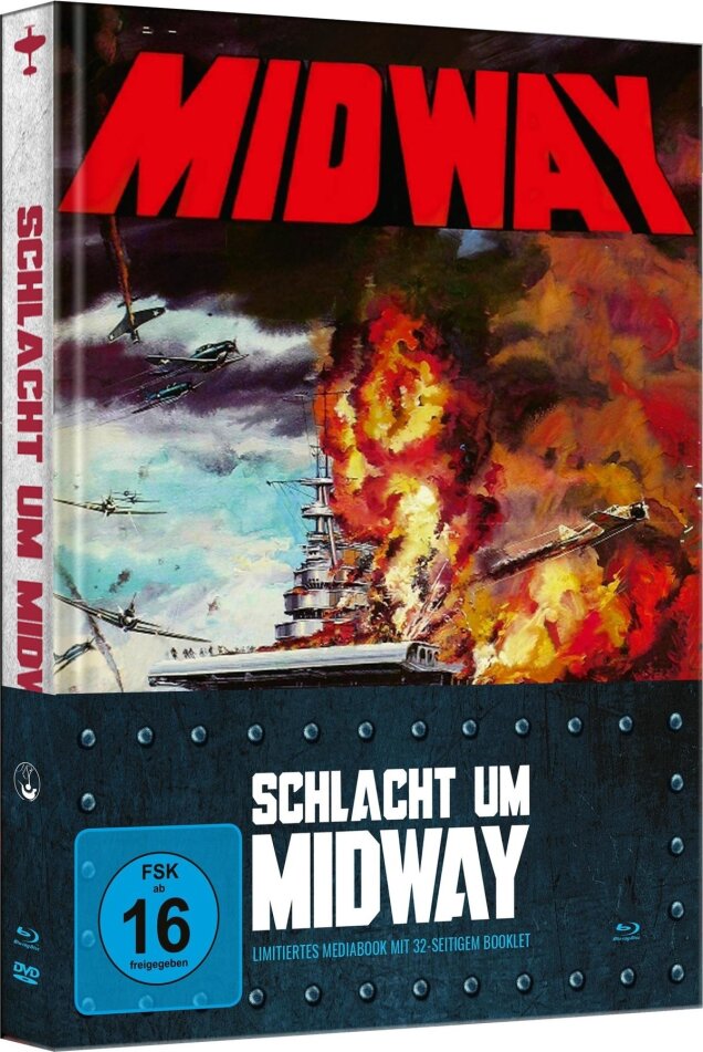 Schlacht um Midway (1976) Cover B, Kinoversion, Limited Edition, Mediabook, Blu-ray + DVD
