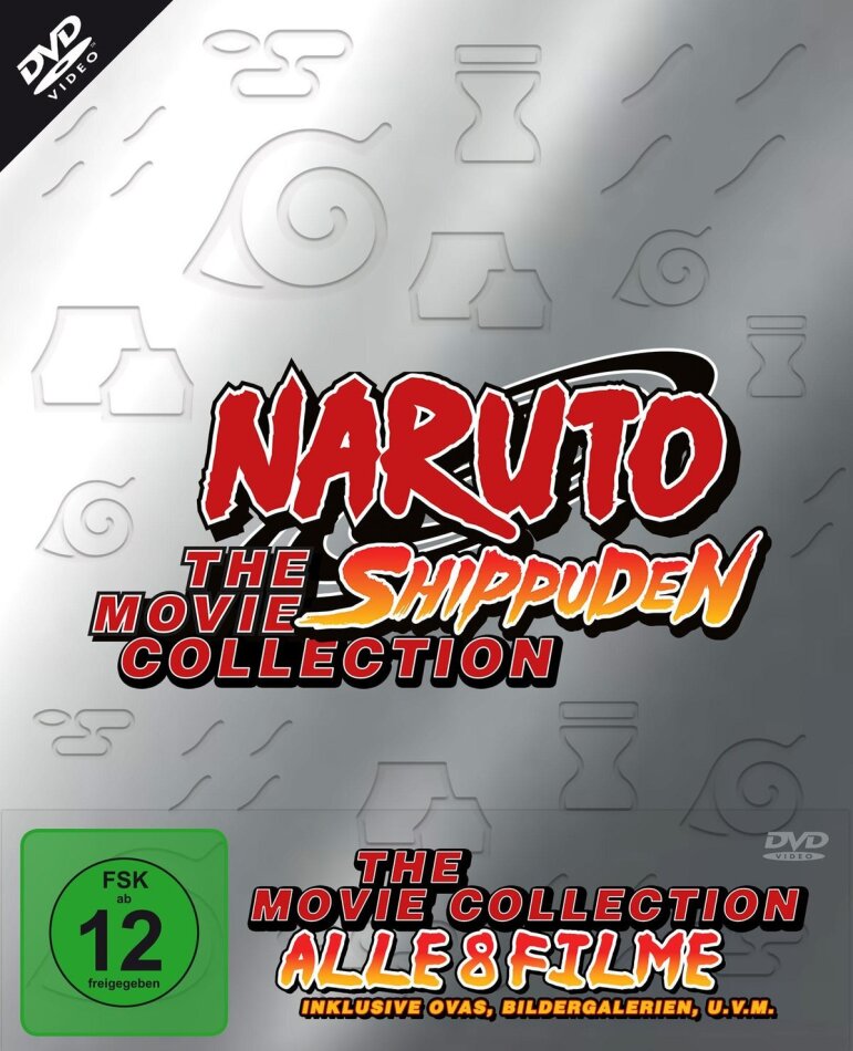 Naruto Shippuden 1-8 - The Movie Collection 8 DVDs