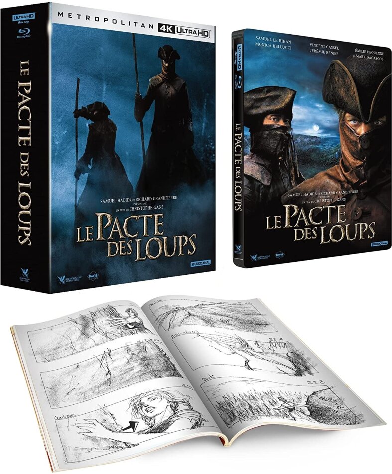 Le pacte des loups (2001) Édition 20ème Anniversaire, Édition Collector Limitée, Steelbook, 4K Ultra HD + Blu-ray + 3 DVD