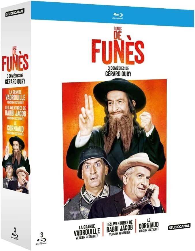 Louis de Funès - La grande vadrouille / Les aventures de Rabbi Jacob / Le corniaud 3 Blu-rays