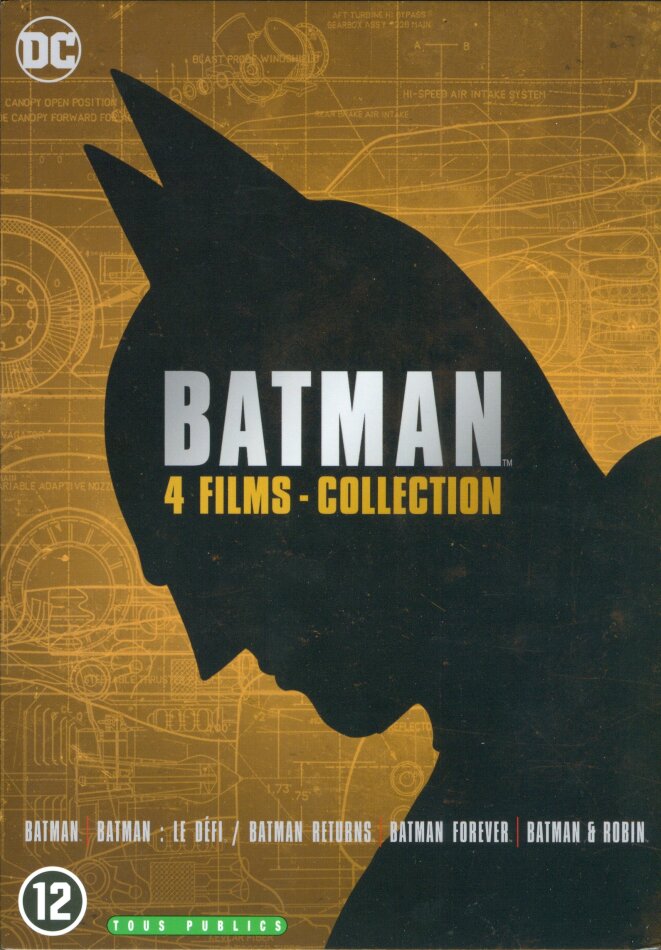 Batman: 4 Films-Collection - 1989-1997 Nouvelle Edition, 4 DVD