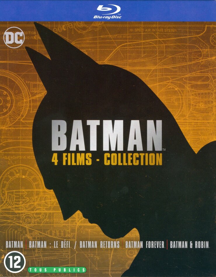 Batman - 4 Films - Collection Nouvelle Edition, 4 Blu-ray