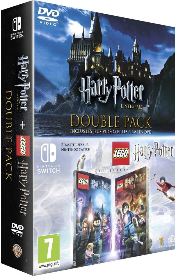Harry Potter 1 - 7 & Jeu Vidéo Nintendo Switch 8 DVD