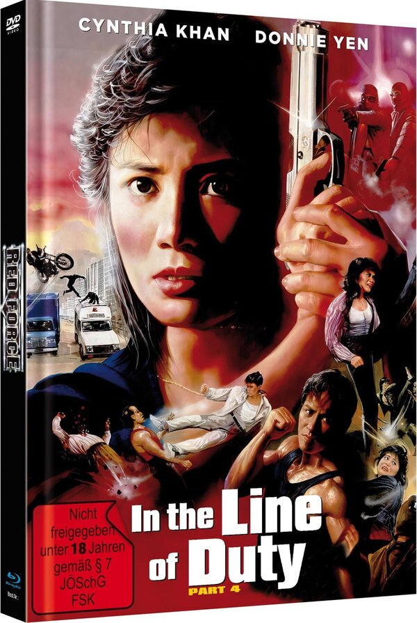 In the Line of Duty 4 (1989) Cover C, Limited Edition, Mediabook, Blu-ray + DVD