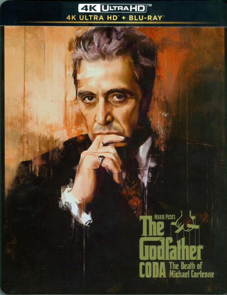 The Godfather Coda - The Death of Michael Corleone - The Godfather 3 (1990) Limited Edition, Restaurierte Fassung, Steelbook, 4K Ultra HD + Blu-ray