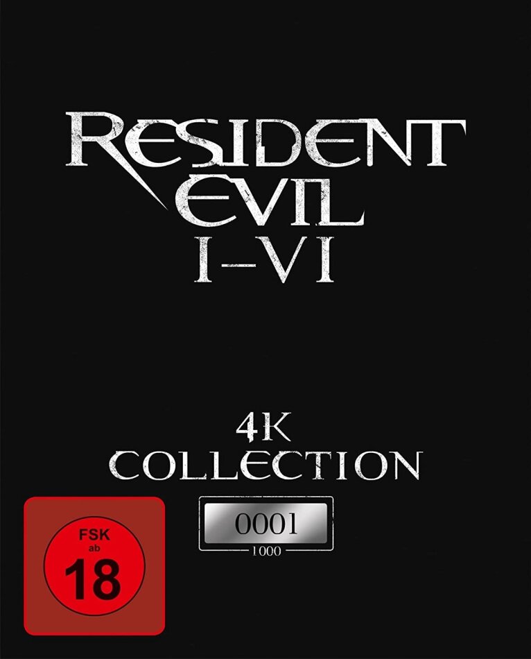 Resident Evil 1-6 - 4K Collection Limited Edition, 6 4K Ultra HDs + 6 Blu-rays