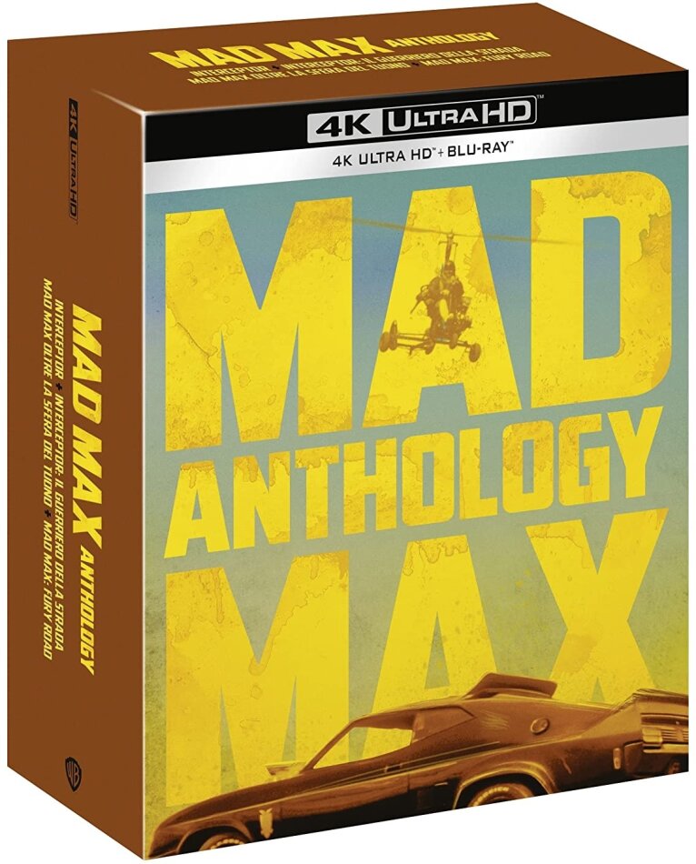 Mad Max Anthology - Mad Max 1-4 4 4K Ultra HDs + 5 Blu-ray + DVD