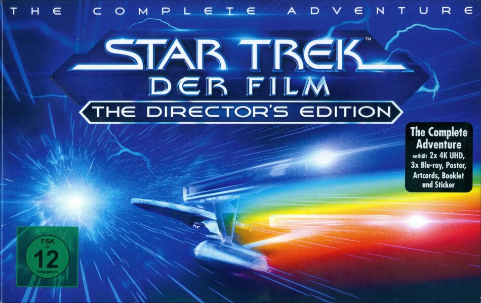 Star Trek 1 - Der Film - The Complete Adventure (1979) Director's Cut, Kinoversion, Limited Edition, 2 4K Ultra HDs + 3 Blu-rays