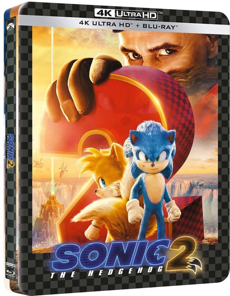 Sonic 2 - Il Film (2022) Limited Edition, Steelbook, 4K Ultra HD + Blu-ray