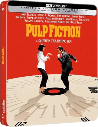 Pulp Fiction (1994) (Limited Edition, Steelbook, 4K Ultra HD + Blu-ray)