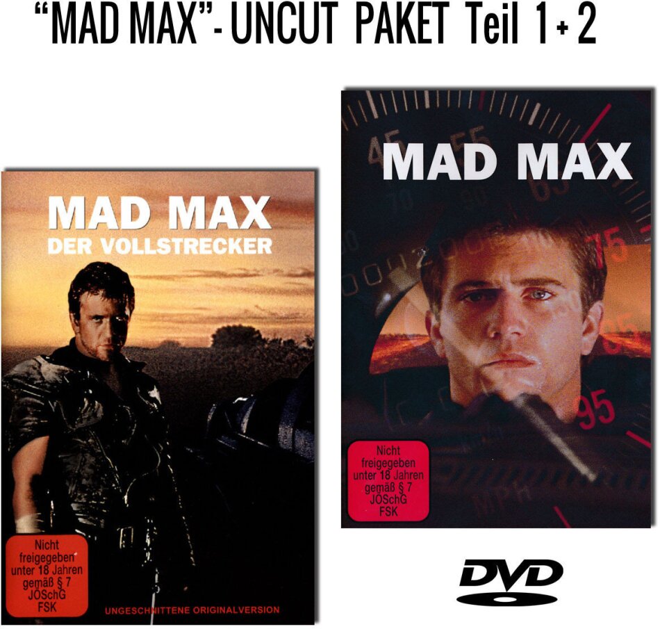 Mad Max (1979) / Mad Max 2 - Der Vollstrecker (1982) Limited Edition, Uncut, 2 DVDs