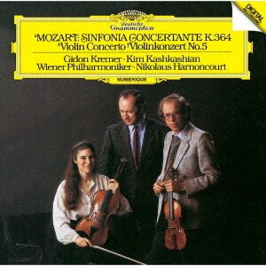 Wolfgang Amadeus Mozart (1756-1791), Nikolaus Harnoncourt, Gidon Kremer, Kim Kashkashian & Wiener Philharmoniker - Sinfonia Concertante K. 364, Violin Concerto No. 5 (2022 Reissue, Japan Edition)