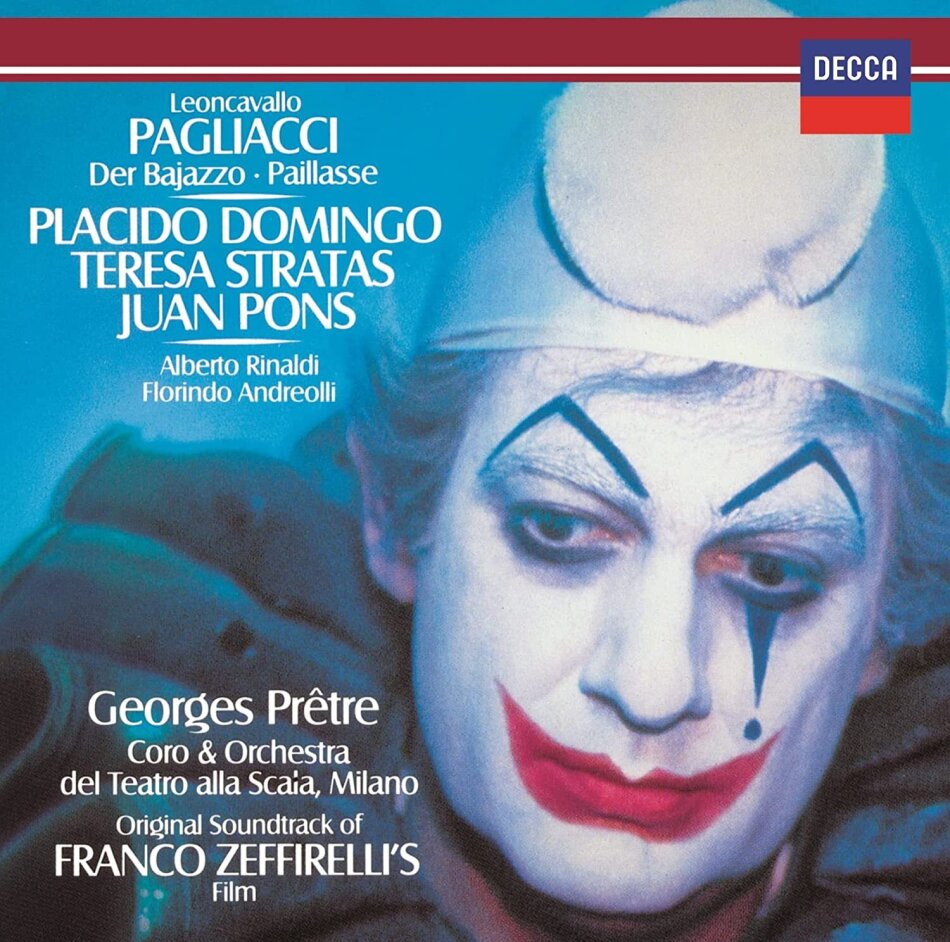 Ruggero Leoncavallo (1857-1919), Georges Prêtre, Placido Domingo, Teresa Stratas, Juan Pons, … - I Pagliacci, Der Bajazzo, Paillasse Japan Edition, 2022 Reissue