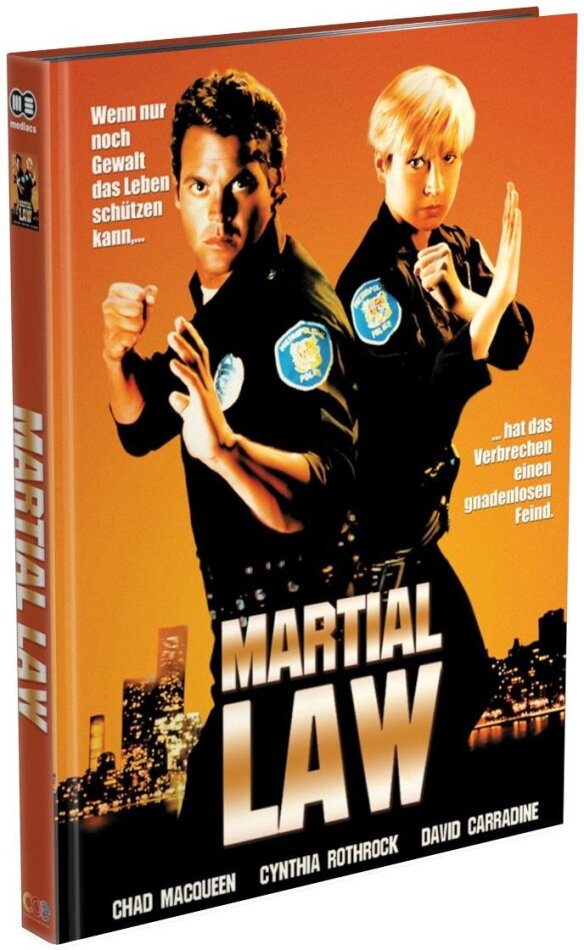 Martial Law (1990) Cover B, Limited Edition, Mediabook, Uncut, 4K Ultra HD + Blu-ray + DVD