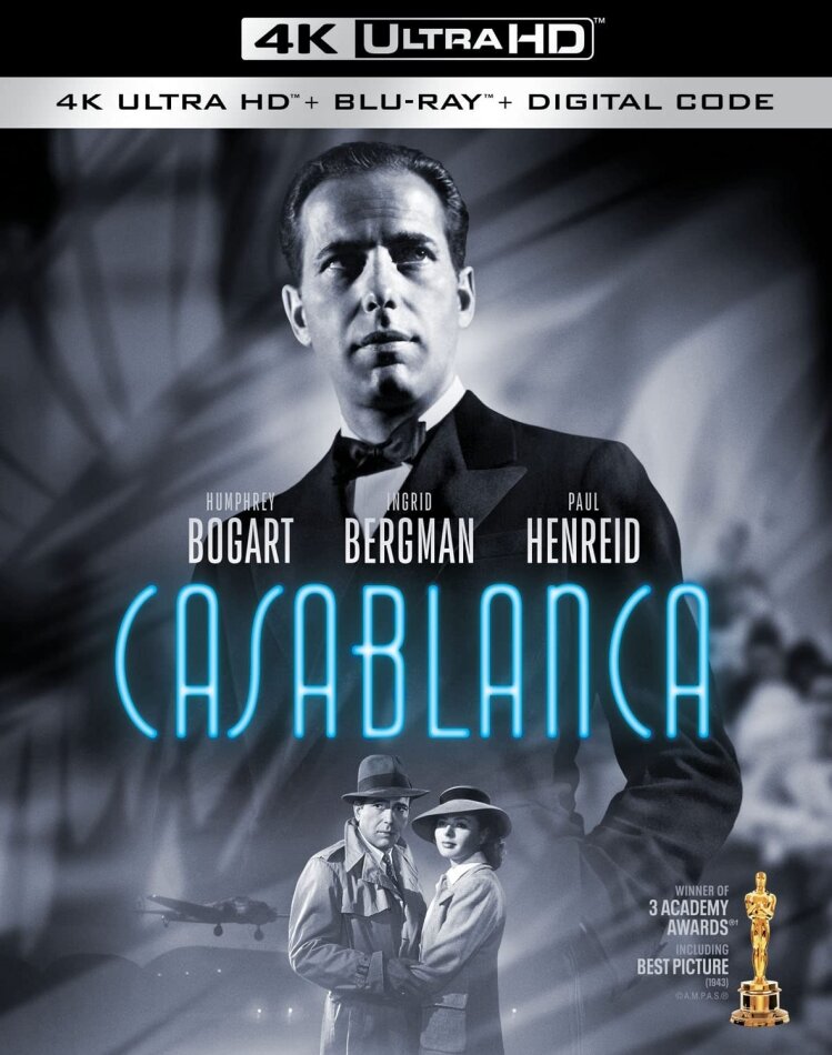 Casablanca (1942) b/w, 4K Ultra HD + Blu-ray