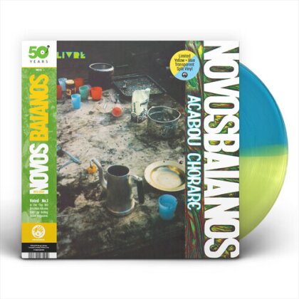 Novos Baianos - Acabou Chorare (2022 Reissue, 50th Anniversary Edition, Yellow & Blue Transparent Vinyl, LP)