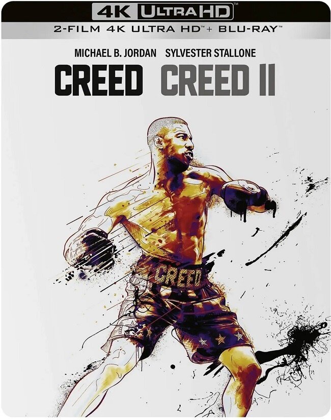 Creed (2015) / Creed 2 (2018) Limited Edition, Steelbook, 2 4K Ultra HDs + 2 Blu-rays