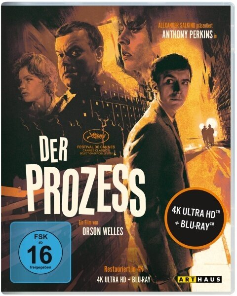 Der Prozess (1962) Arthaus, 60th Anniversary Edition, s/w, Restaurierte Fassung, 4K Ultra HD + Blu-ray