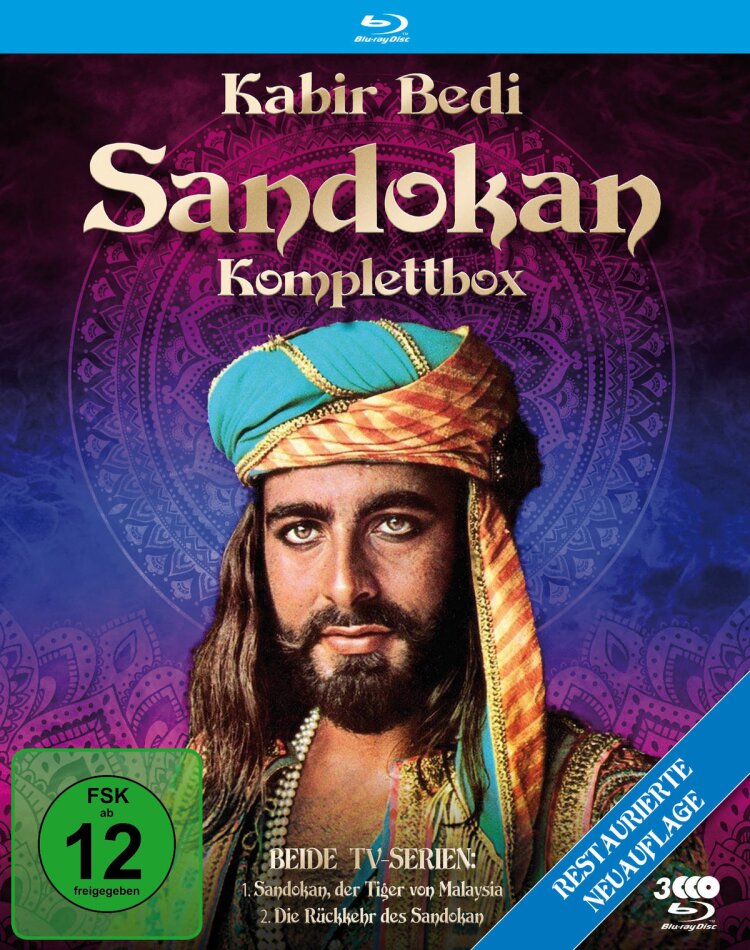 Sandokan - Komplettbox Restaurierte Fassung, 3 Blu-rays