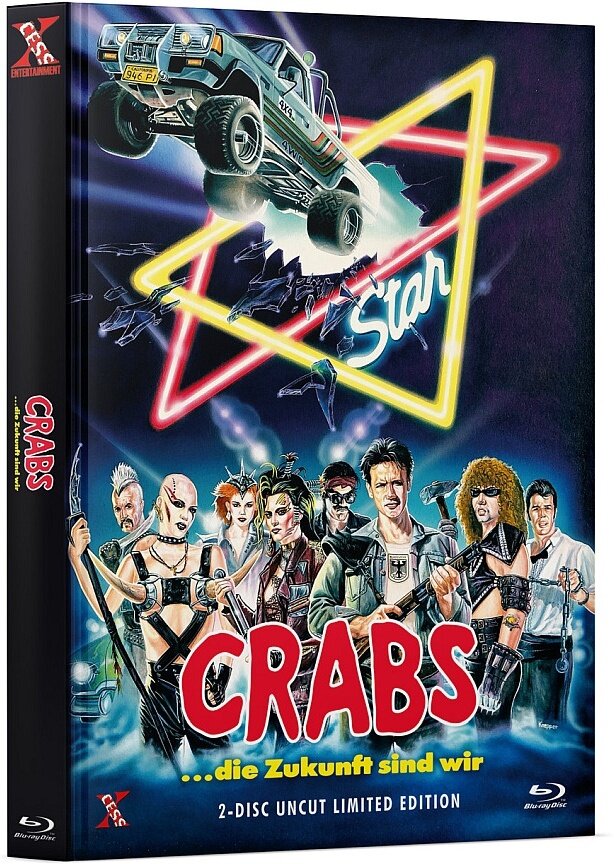 Crabs - ...die Zukunft sind wir (1986) Cover A, Limited Edition, Mediabook, Uncut, Blu-ray + DVD