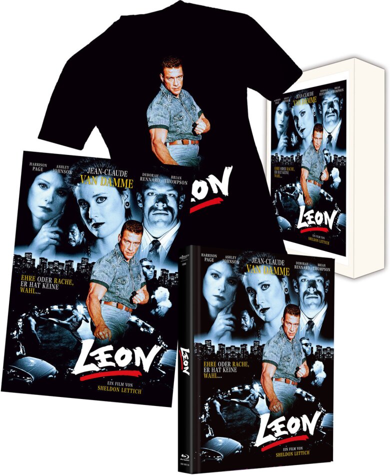 Leon (1990) + T-Shirt, + Poster, Limited Edition, Mediabook, 2 Blu-rays + 3 DVDs + CD